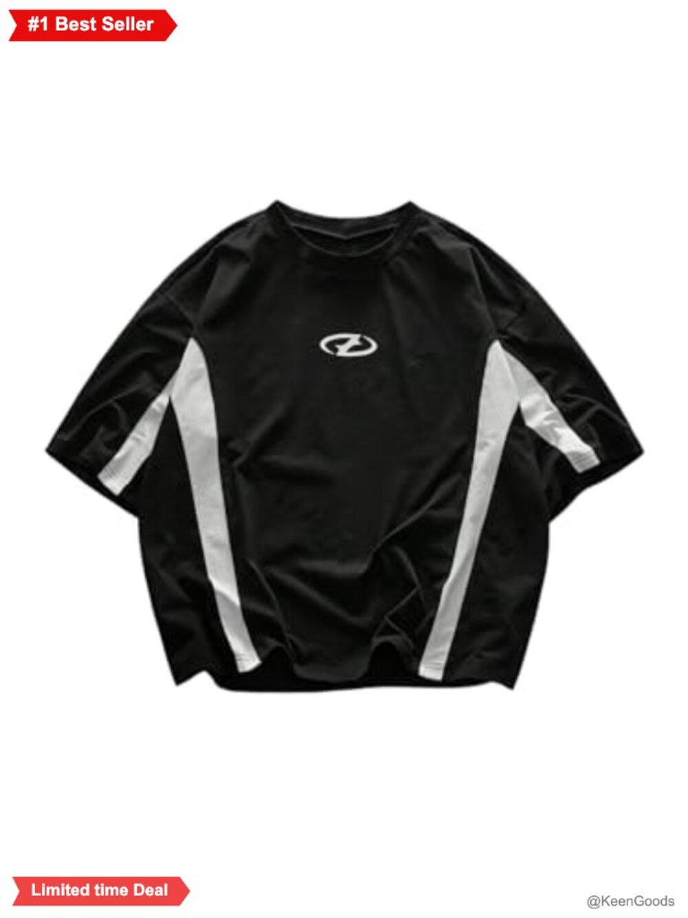 Men's Graphic Tee Loose Fit 100% Polyester Crew Neck Tee